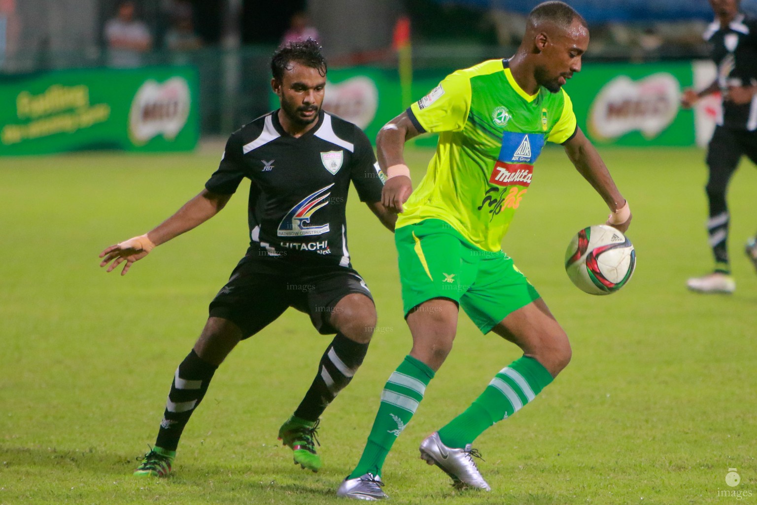 Maziya SRC vs Club Eagles in Ooredoo Dhivehi Premier League 2016 Male', Tuesday, 5 July 2016. (Images.mv Photo: Abdulla Abeedh)